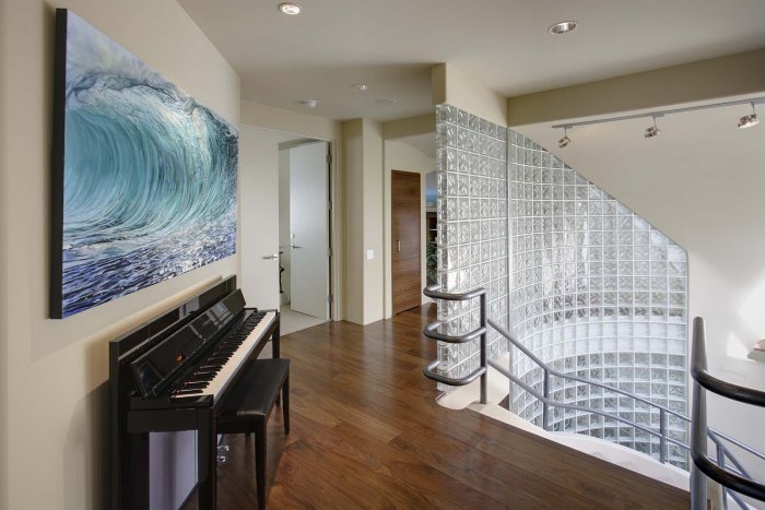 Перегородки из стеклоблоков в интерьере