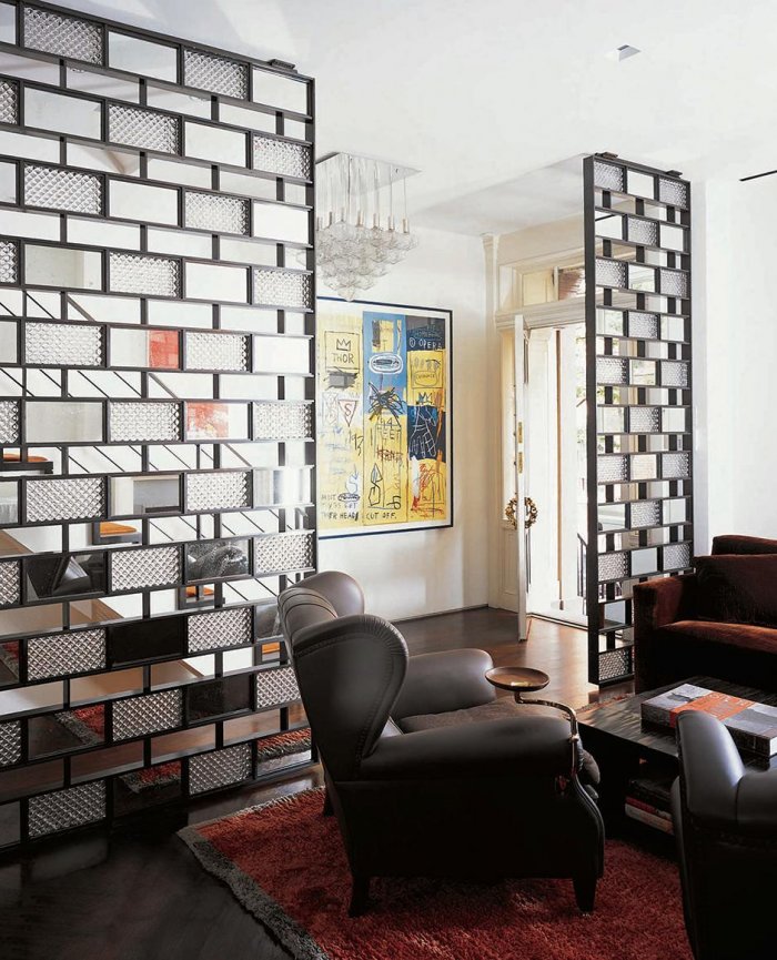 Декоративная перегородка для зонирования комнаты