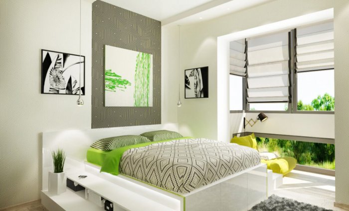 Спальня в стиле эко стиле