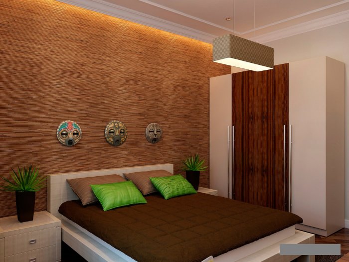 Спальня в эко стиле