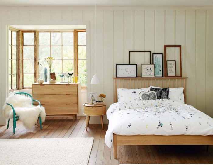 Спальня в стиле экостиль