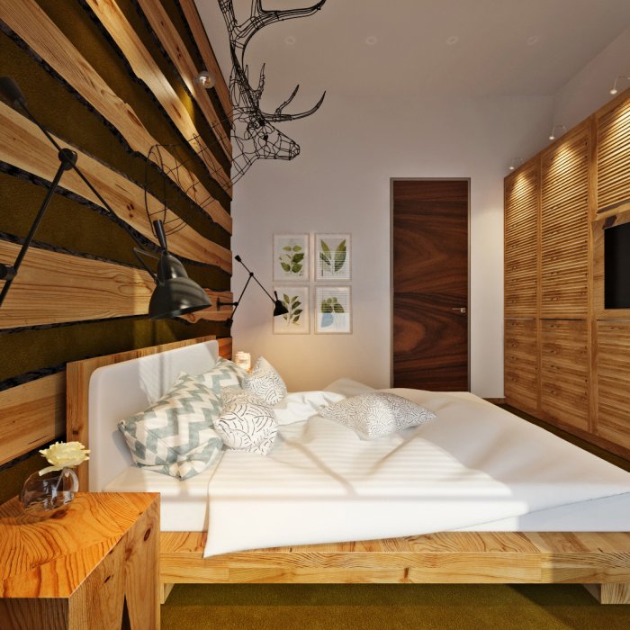 Комната в эко стиле