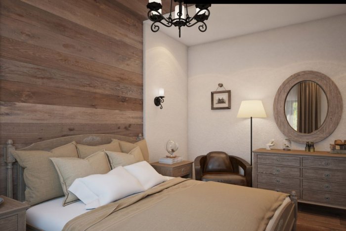 Спальня в эко стиле