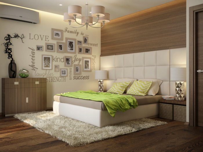 Экостиль в интерьере спальни