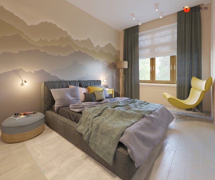 Спальня экостиль