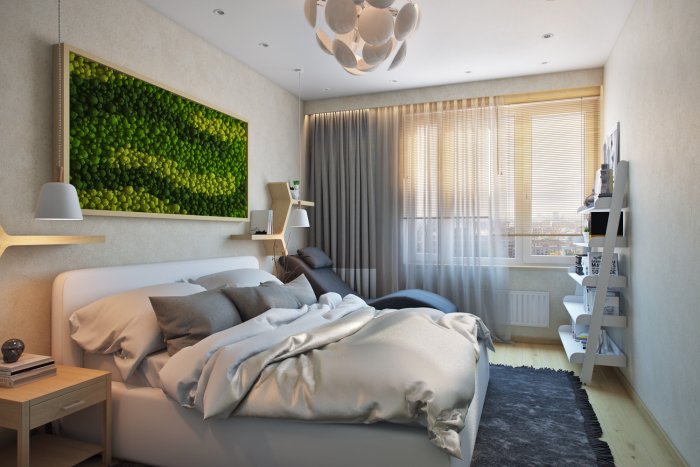 Спальня в эко стиле