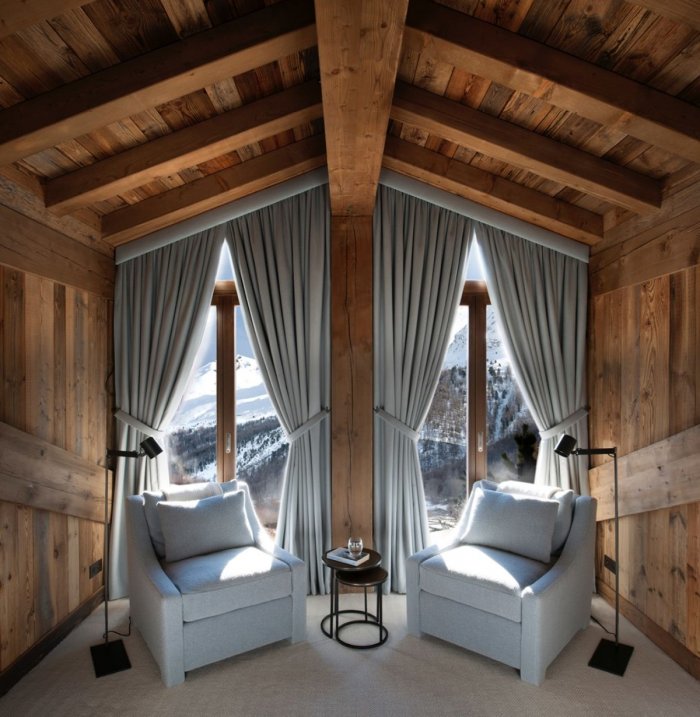 Занавески в стиле Шале