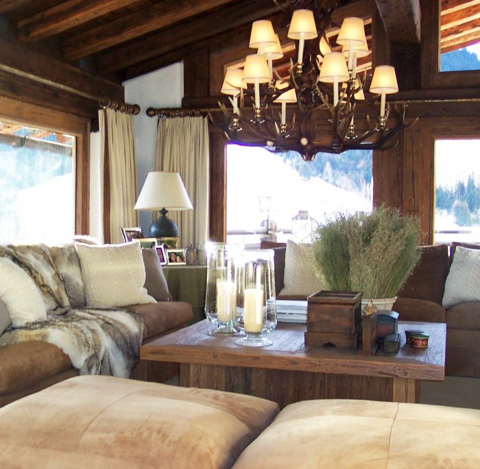 Занавески в альпийском стиле