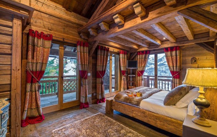 Шторы в стиле Шале в интерьере
