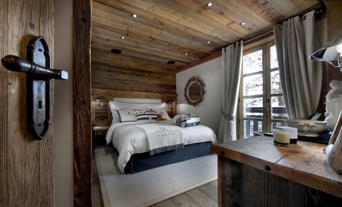 Спальня в Шале в Куршевеле