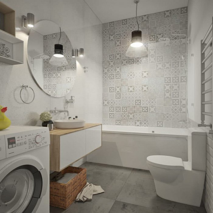 Санузел в скандинавском стиле