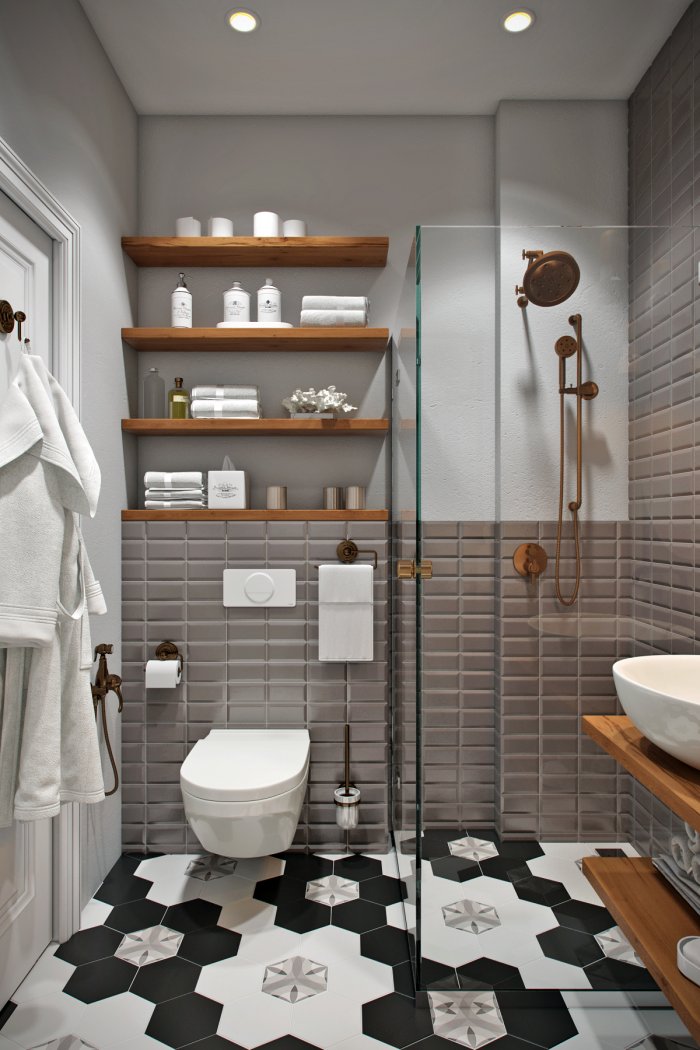 Санузел в скандинавском стиле