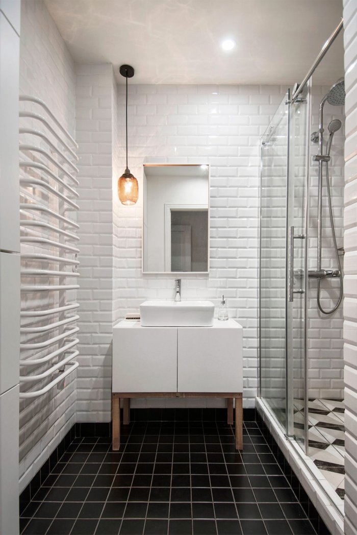 Душевая в скандинавском стиле