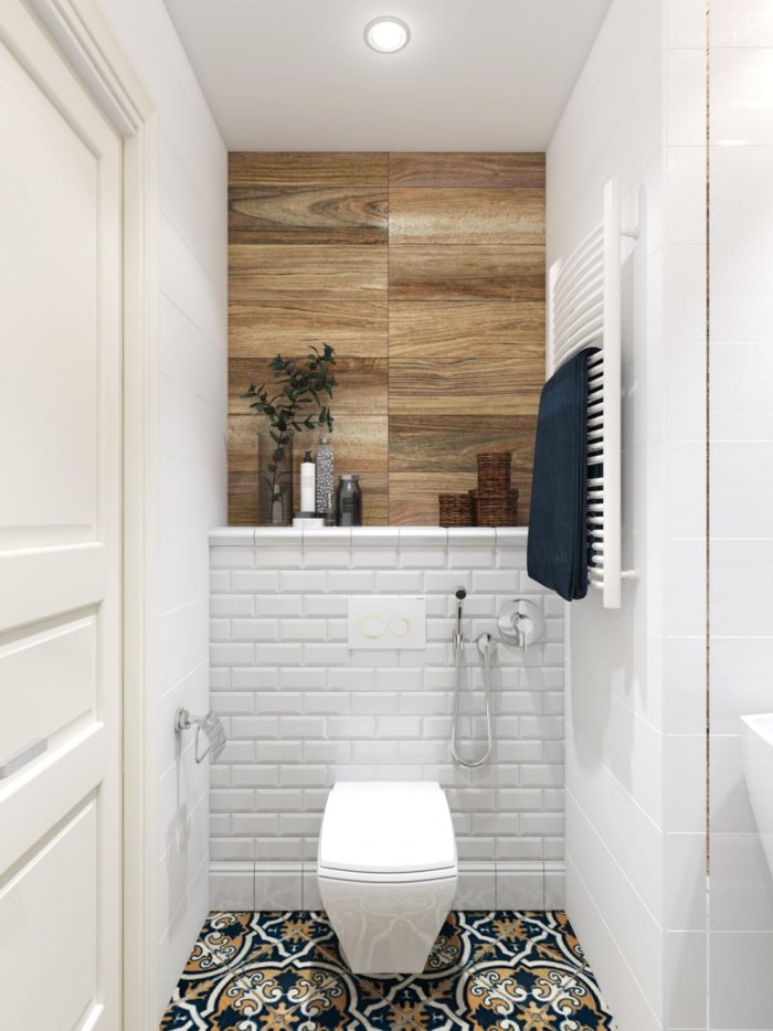 Туалет в скандинавском стиле