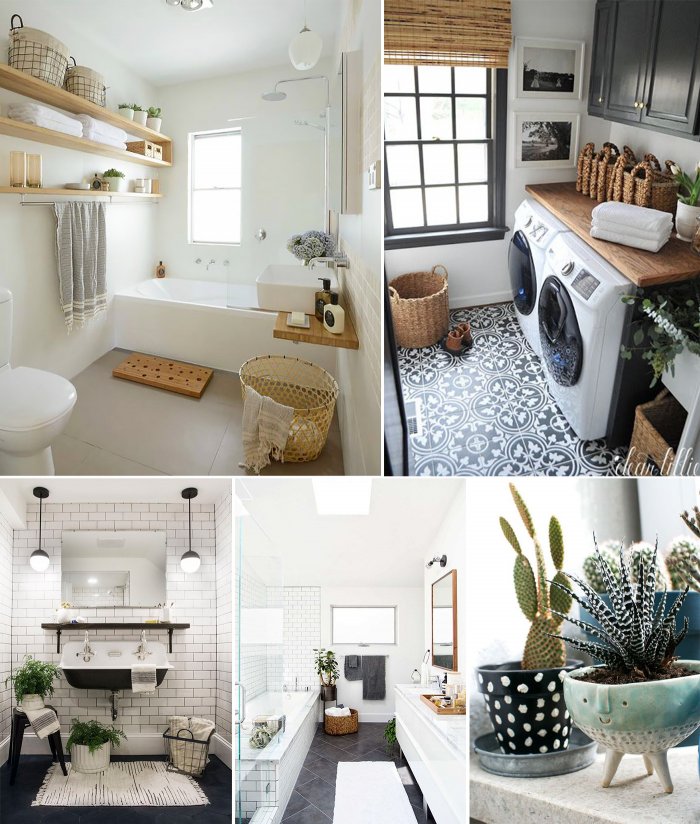 Скандинавский стиль в интерьере ванной