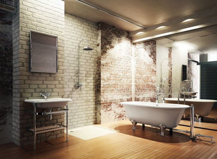 Ванная комната в стиле Индастриал