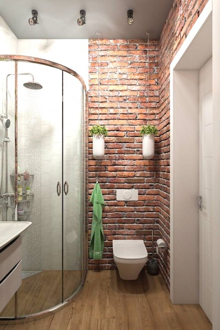 Ванна 3 кв.м. в стиле лофт