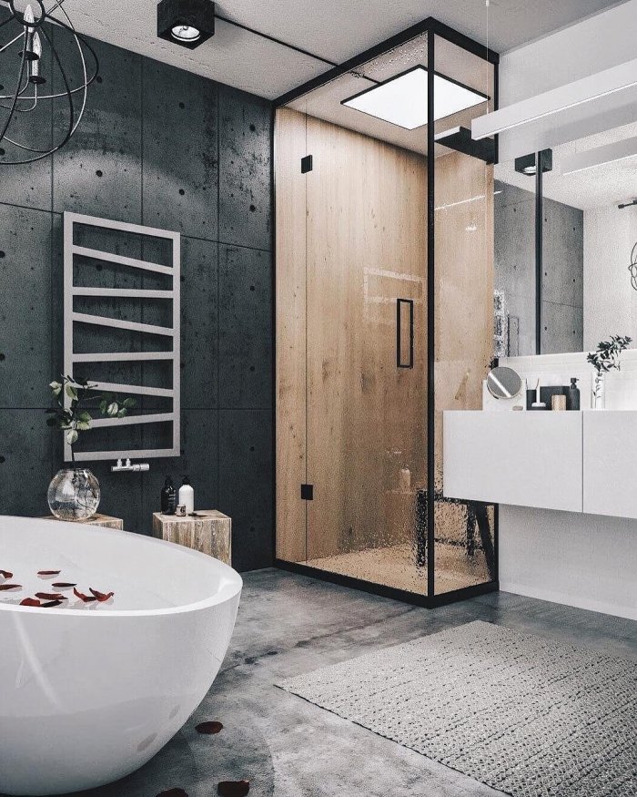 Ванна в стиле лофт Индастриал