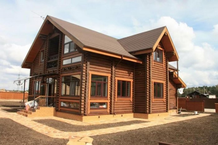 Цвета домов из бревна