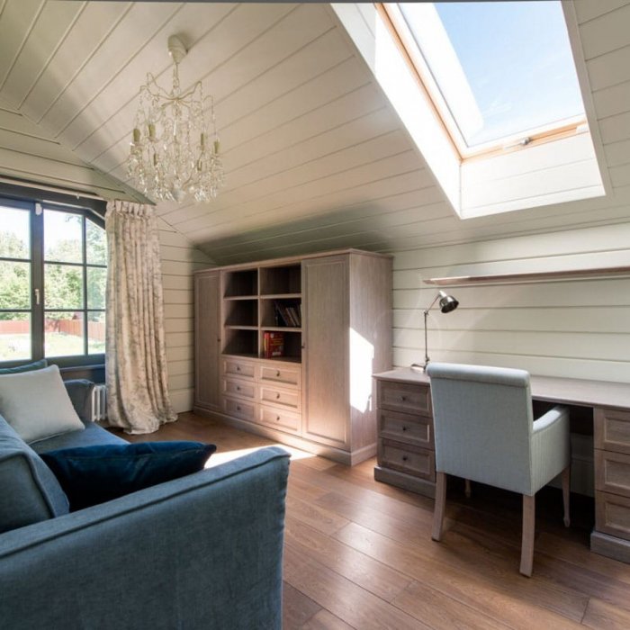 Отделка интерьера имитацией бруса