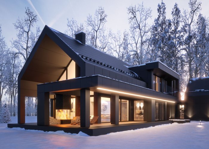 Коттедж в скандинавском стиле