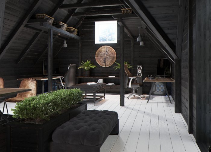 Деревянный интерьер