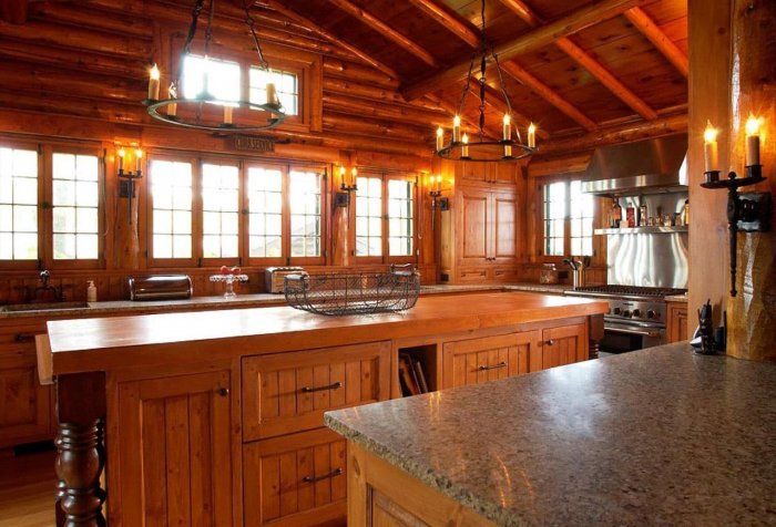 Кухня в деревне