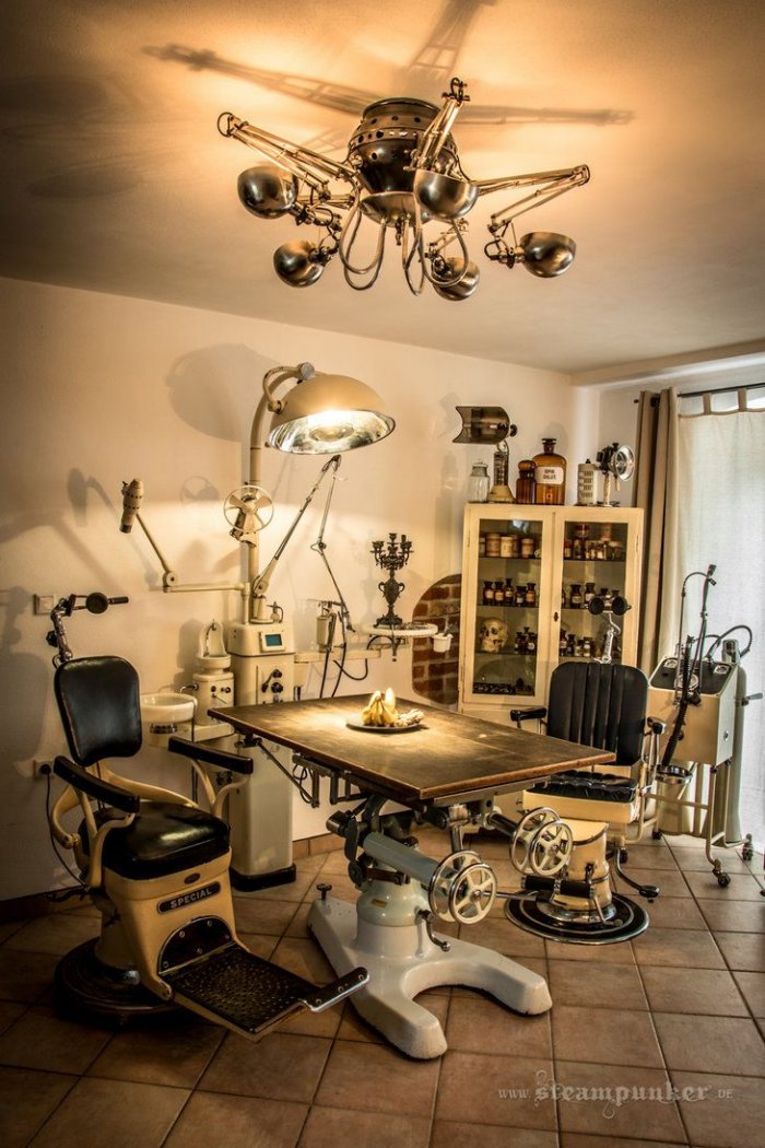 Интерьер в стиле дизельпанк