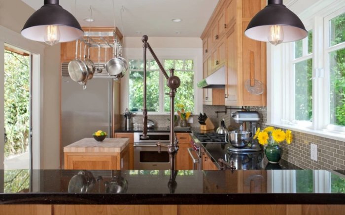 Кухня-гостиная стимпанк