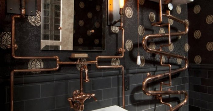 Ванная комната в стиле стимпанк