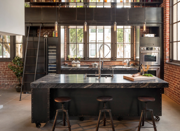 Кухня в стиле Стиф панк Индастриал