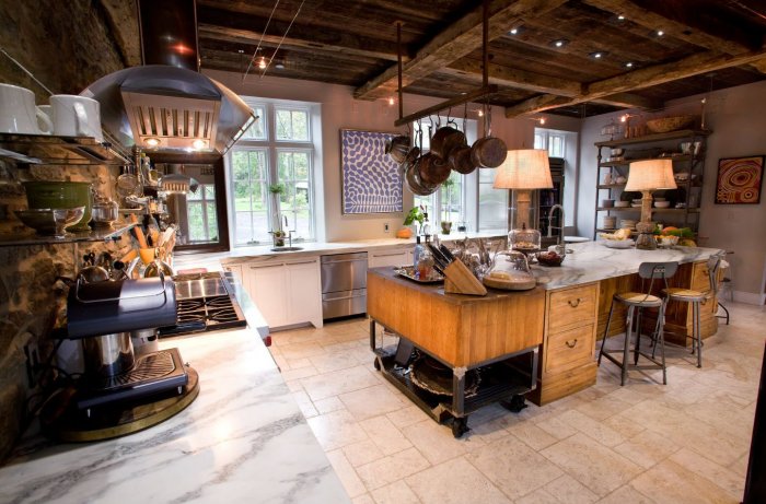 Лофт стимпанк кухня