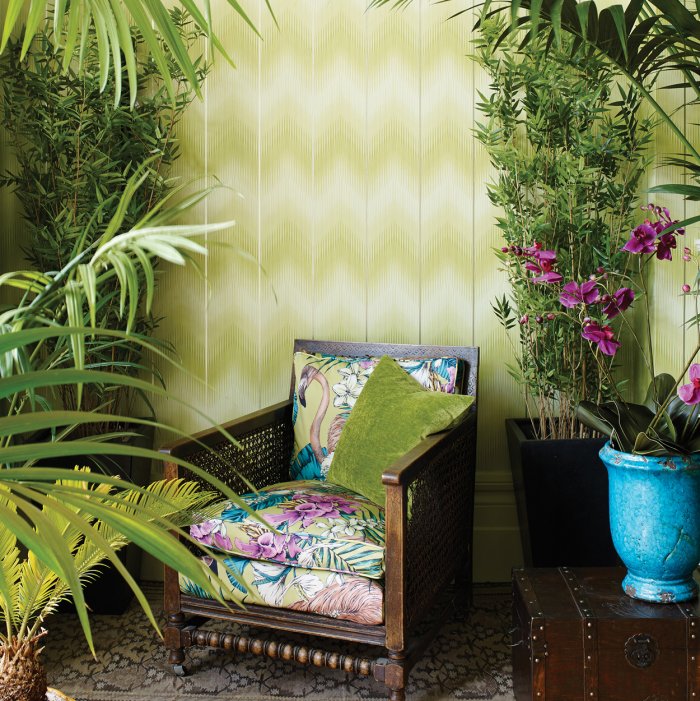 Гостиная в тропическом стиле