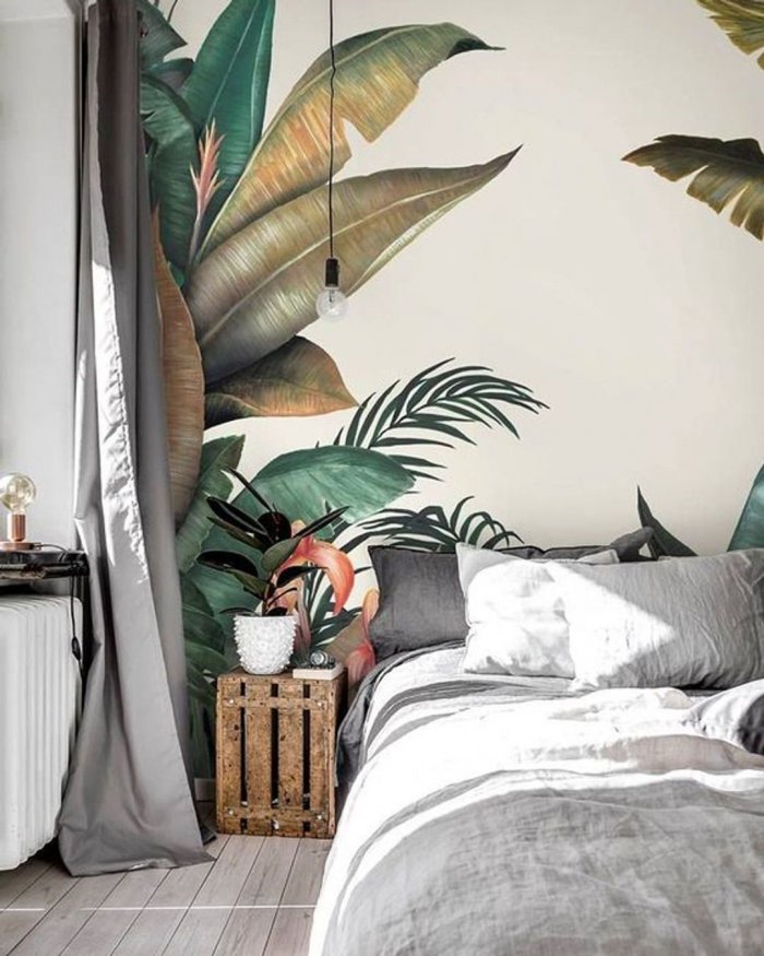 Спальня в тропическом стиле