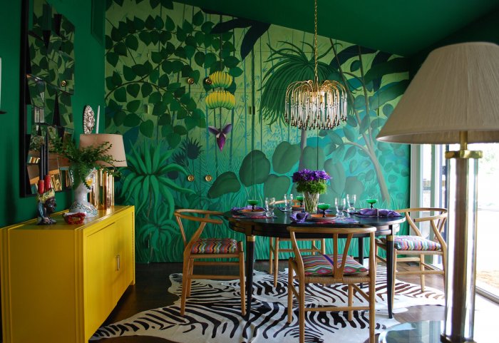 Кухня в стиле джунгли тропики