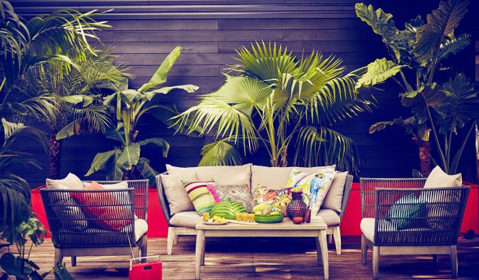 Тропический стиль в интерьере