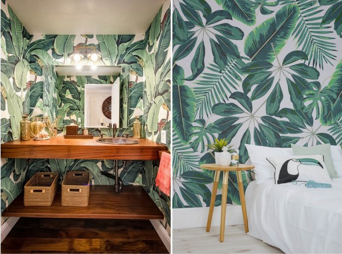 Растительные мотивы в интерьере