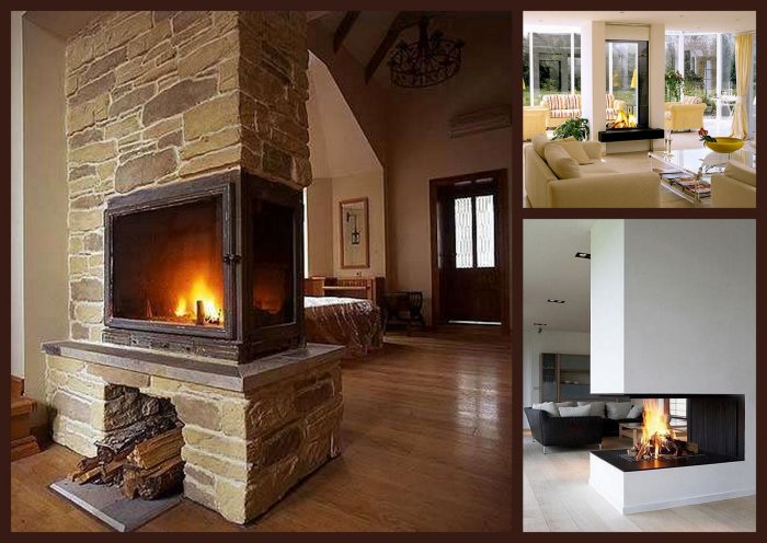 Камин в частном доме