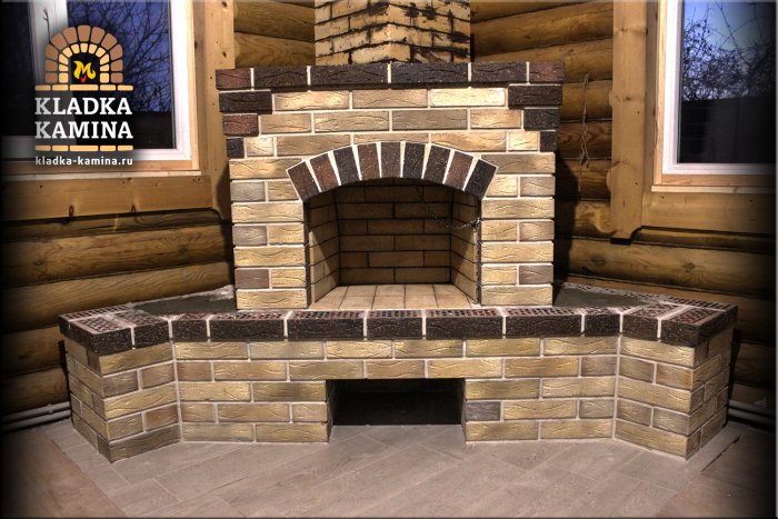 Кладка каминов из кирпича