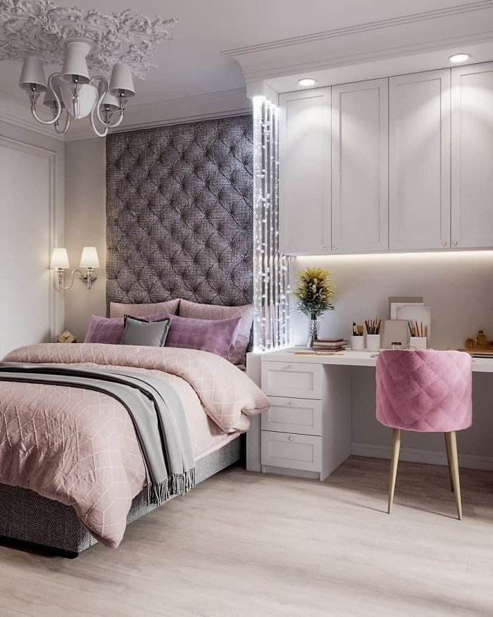 Стильная спальня для девушки