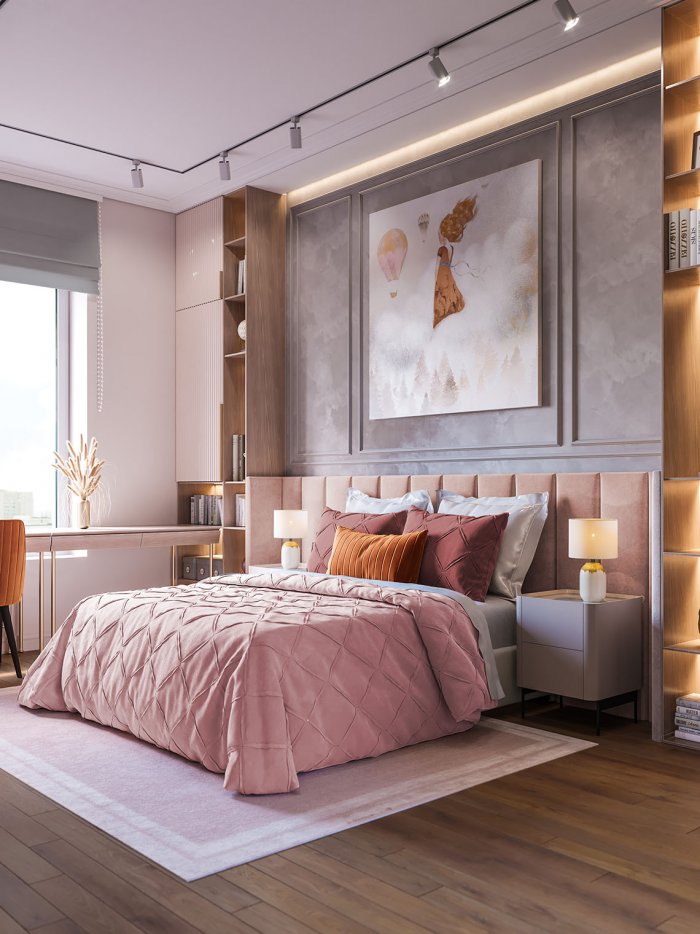 Женская спальня в современном стиле