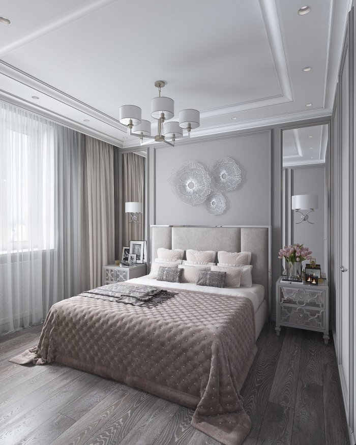 Спальня в неоклассическом стиле