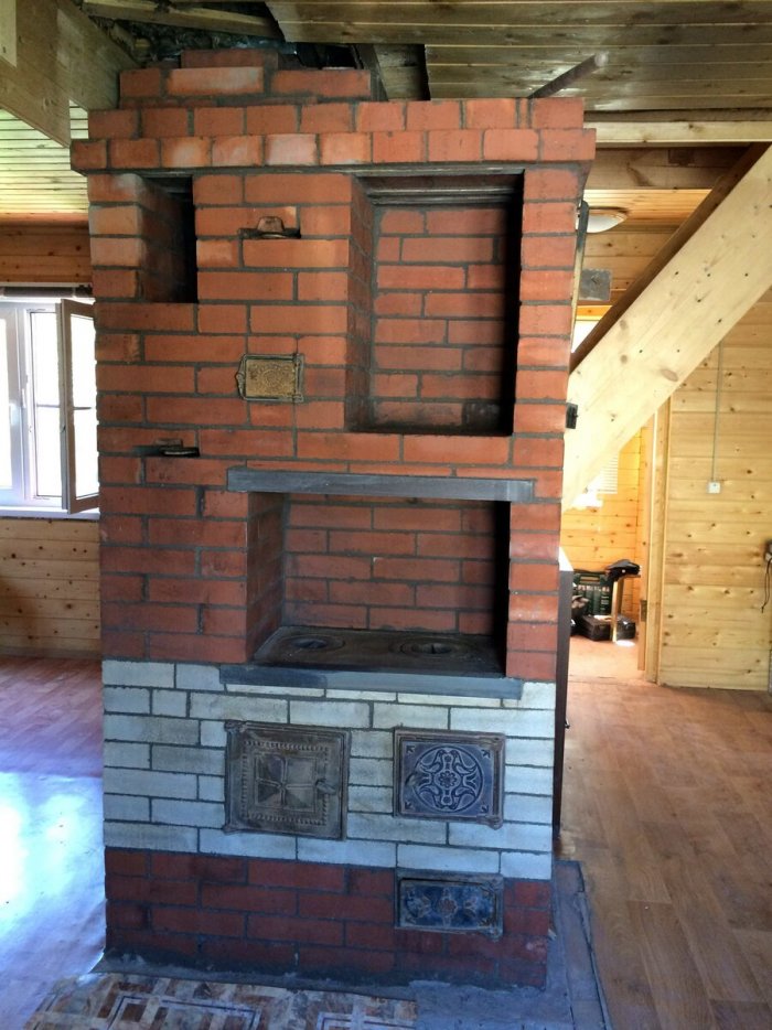 Печь шведка с духовкой и лежанкой