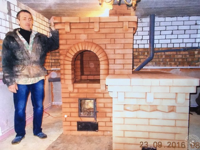 Беленые русские печи с подтопком