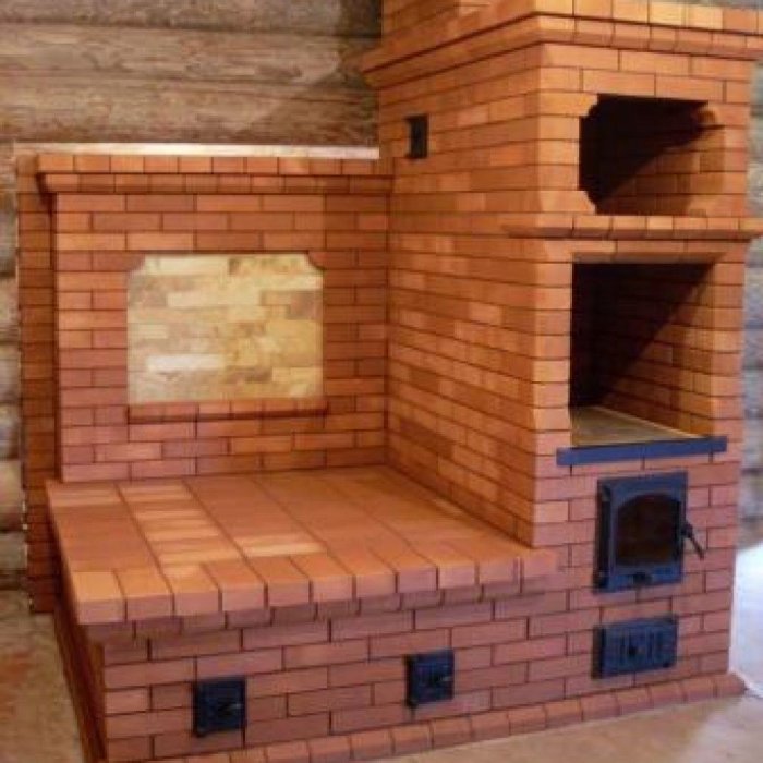 Печь столбянка с лежанкой