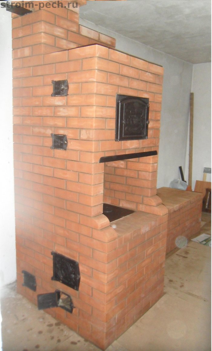 Печь шведка с лежанкой г.Резник