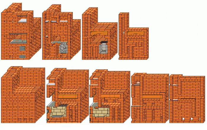 Кирпичная печь с варочной плитой