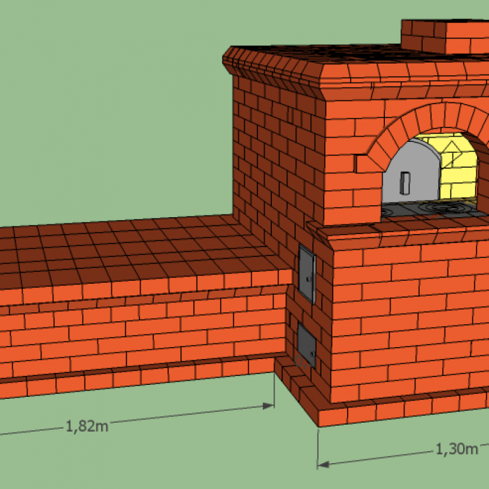 Печь голландка с лежанкой