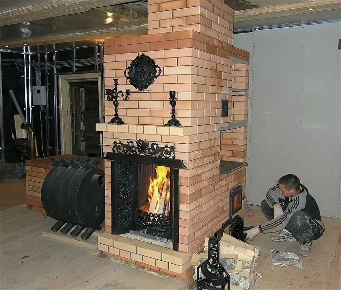 Кирпичная печь шведка