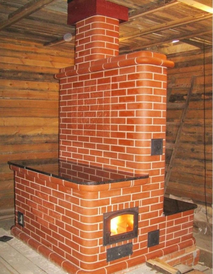 Русские печи с лежанкой и плитой